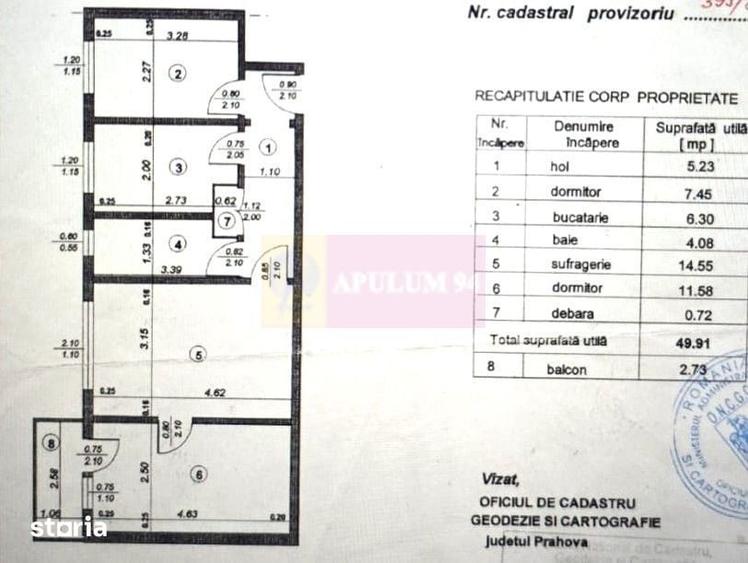 Apartament cu 3 camere semidecomandat în Ana Ipătescu