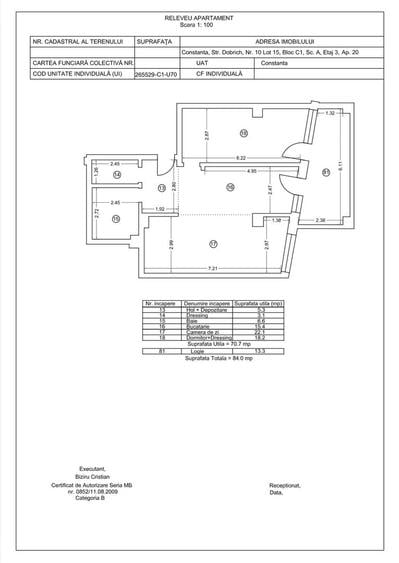 Tomis Nord/Carrefour -Vanzare apartament cu 2 camere, bloc nou. - 18