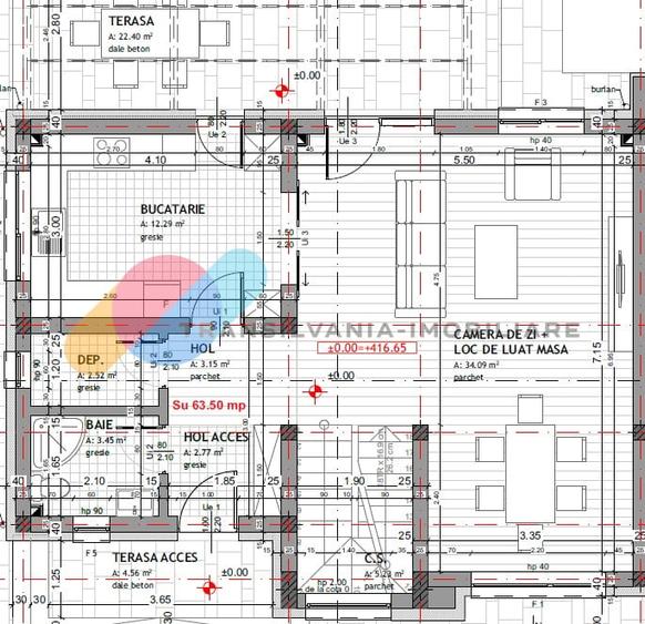 Duplex cu 4 camere cu Canalizare în Dezmir
