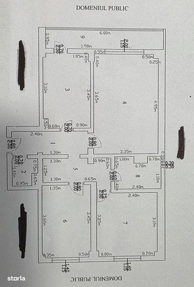 Apartament cu 3 camere în Central