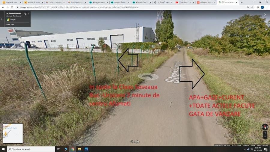 Teren de 5000 mp, în Afumați