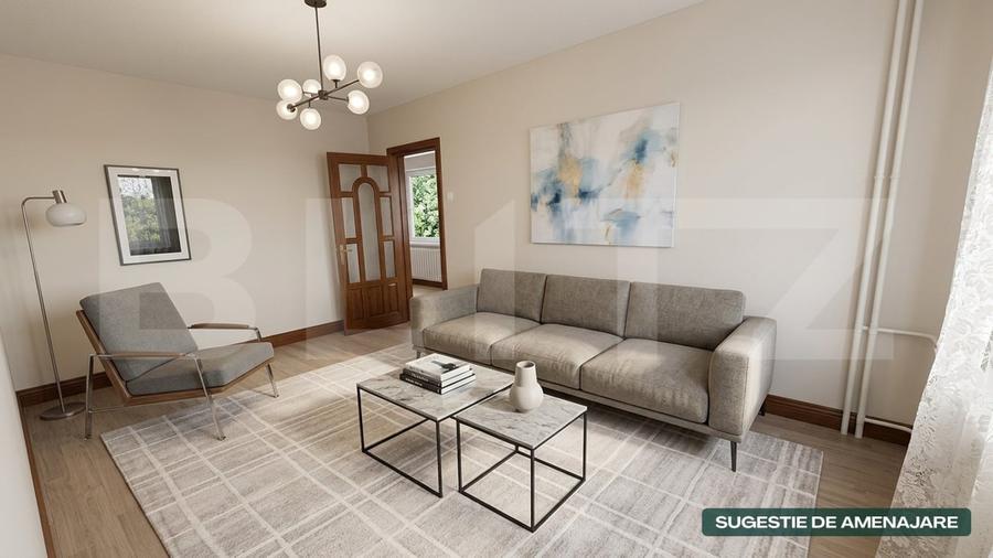 Apartament cu 3 camere decomandat, mobilat în George Enescu