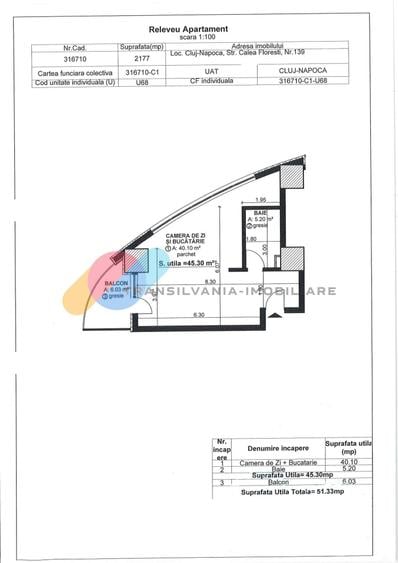 Apartament o camera, 45,3 mp, et. 8, West City Tower - 3