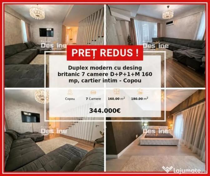 Duplex modern cu design britanic 7 camere D+P+1+M 160 mp - 15