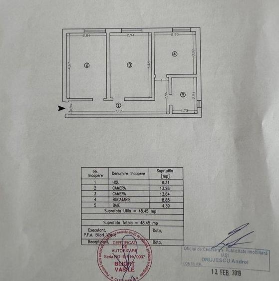 2 camere decomandat, 49mp cu geam la baie str Pepinierei - 5
