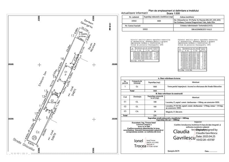 Casă cu 5 camere cu Teren 1000 Mp în Dragomirești-Vale
