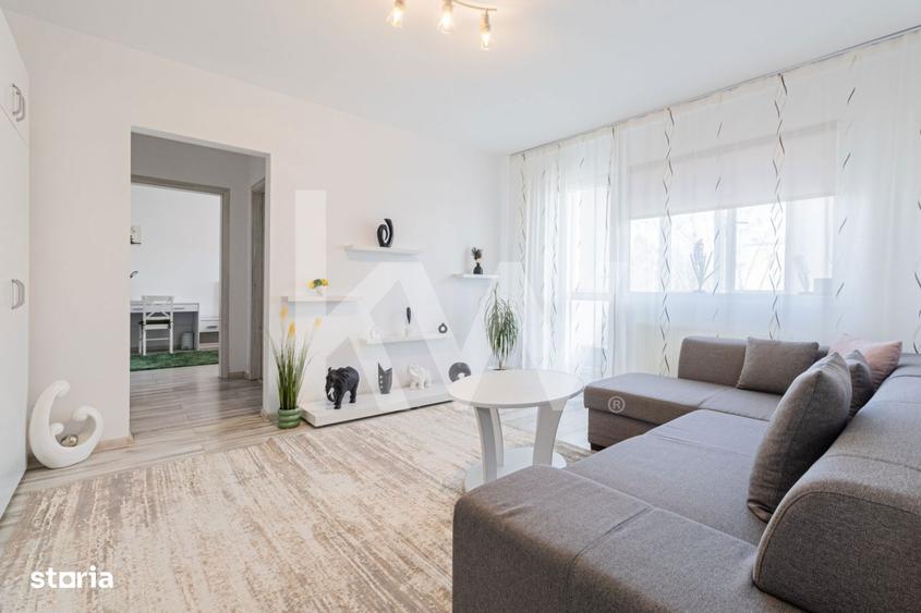 Apartament cu 3 camere semidecomandat, mobilat în Astra