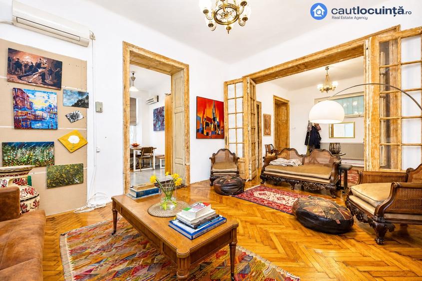 Apartament cu 6 camere, mobilat în P-ța Victoriei
