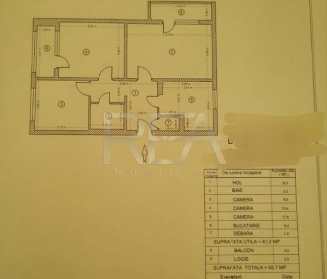 Apartament cu 3 camere decomandat în Drumul Taberei