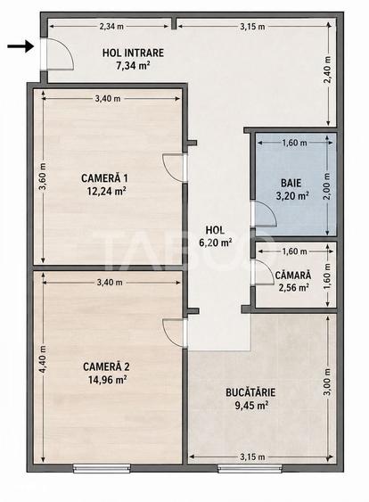 Casa cu 2 camere decomandate 335 mp teren in zona Parcul Tineretului - 10