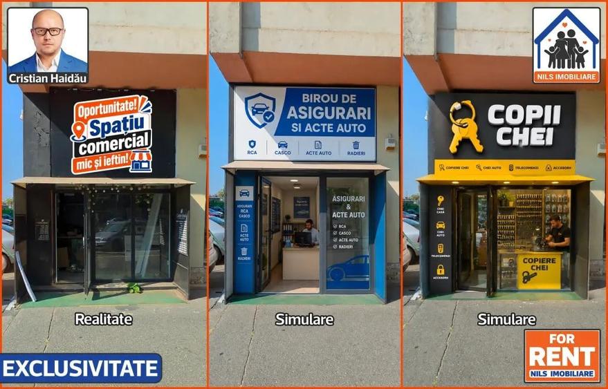 Spațiu comercial, de 5 mp, în Ștefan cel Mare