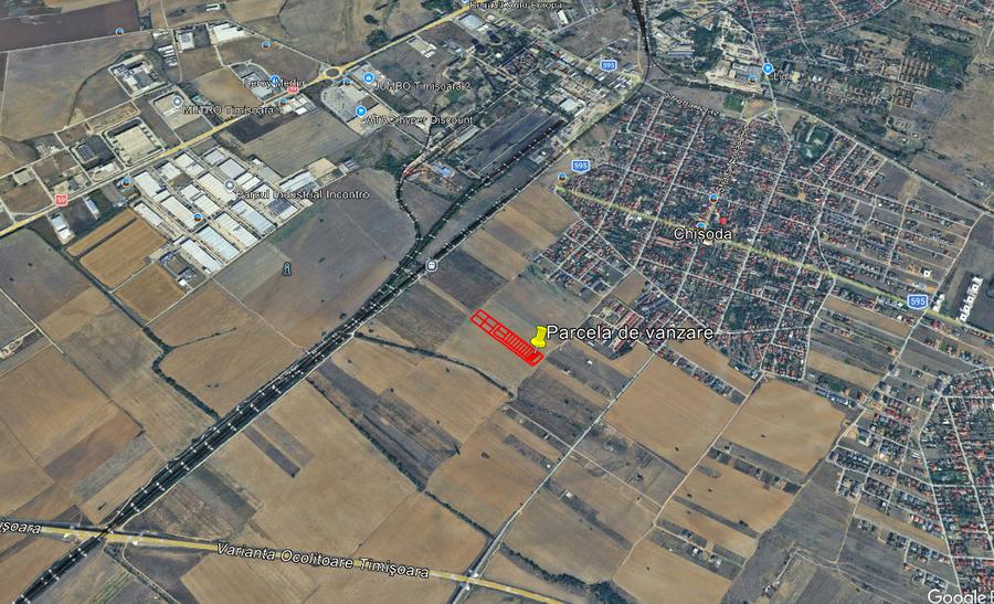 Teren Construcții intravilan de 853 mp, în Giroc