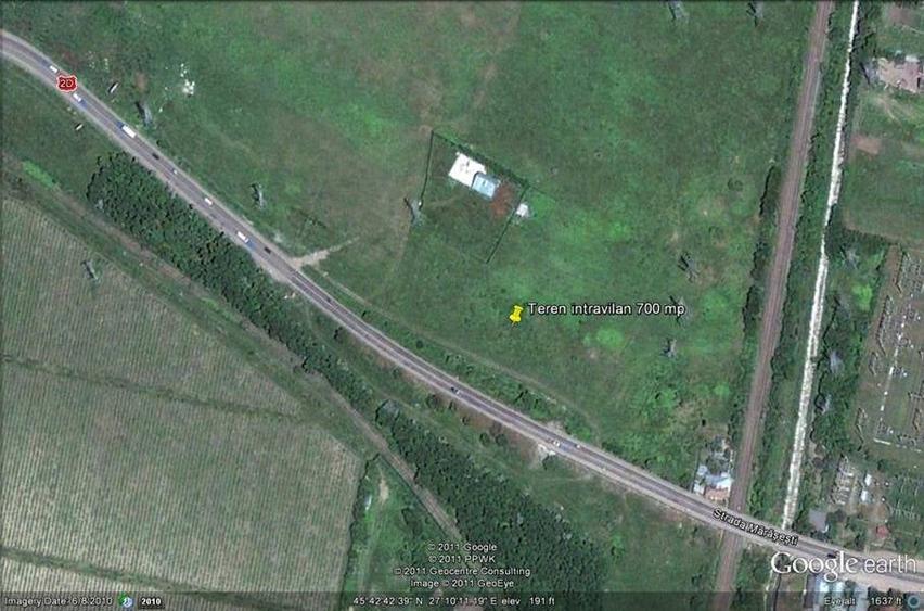 Teren Construcții intravilan de 700 mp, în Nord-Vest