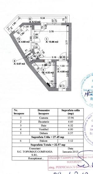 Garsonieră semidecomandată, mobilată în Dacia