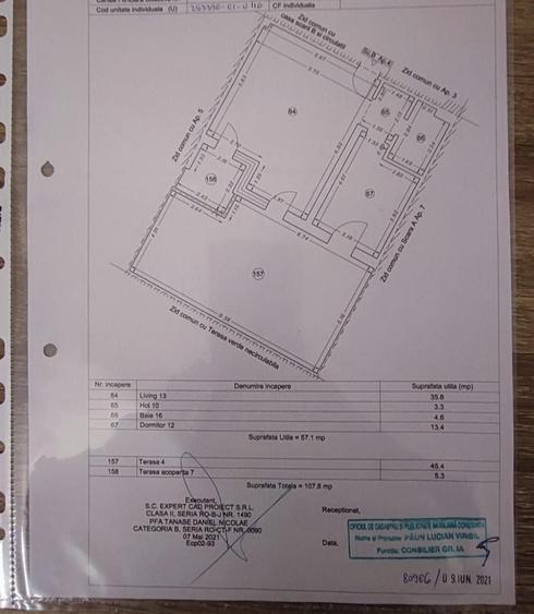 Apartament cu 2 camere decomandat în Exterior Vest