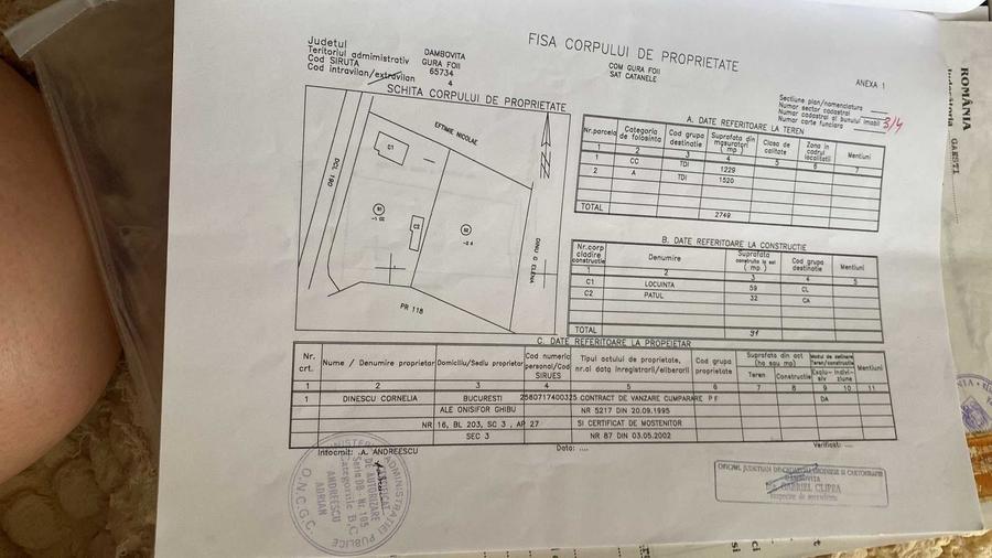Casă cu 3 camere în Gura Foii