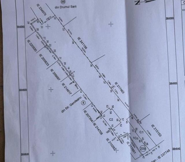 Teren Construcții intravilan de 1553 mp, în 13 Septembrie
