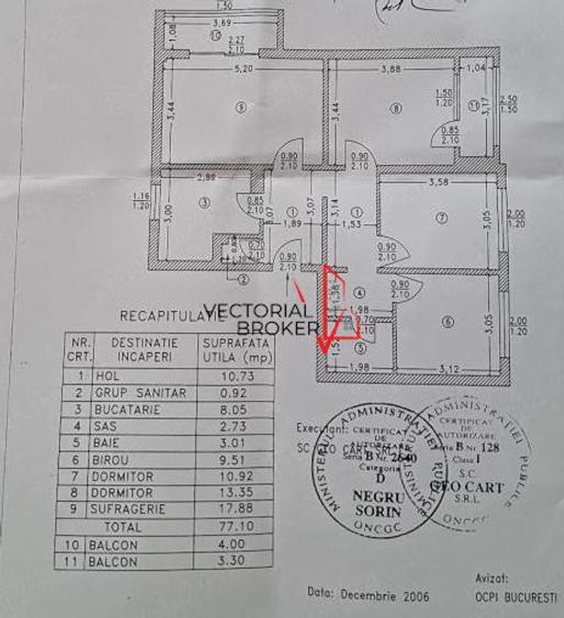 Apartament cu 4 camere decomandat, mobilat în Titan