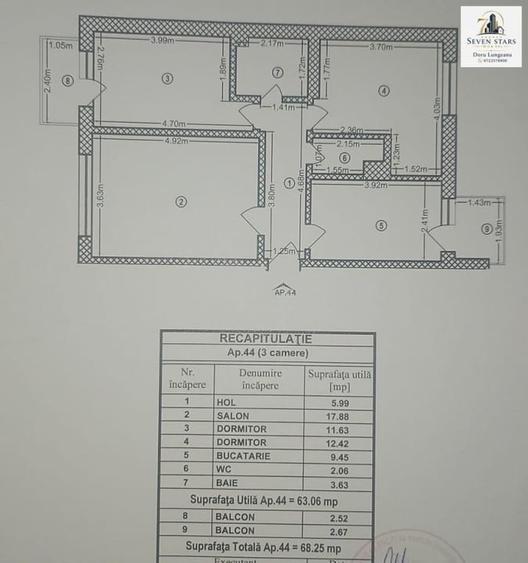 Apartament cu 10 camere, mobilat în Parcul Carol