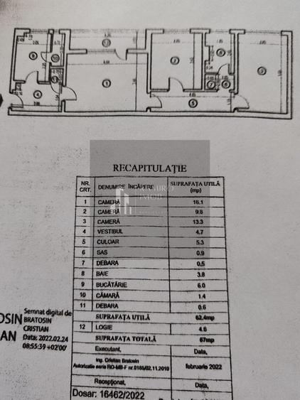 Apartament cu 3 camere semidecomandat, mobilat în Brâncoveanu
