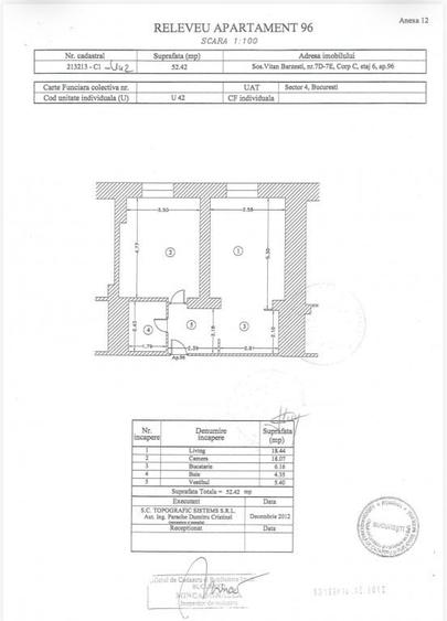 Apartament cu 2 camere decomandat în Vitan