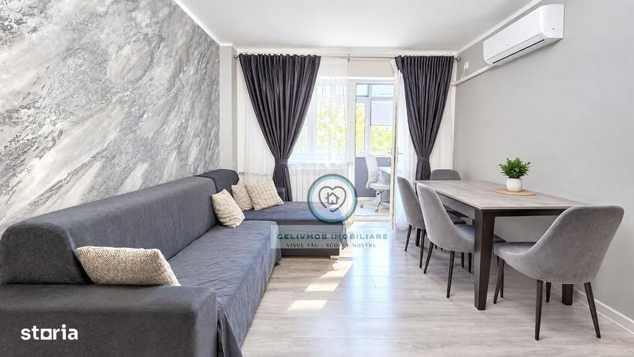 Apartament cu 2 camere semidecomandat în Nord