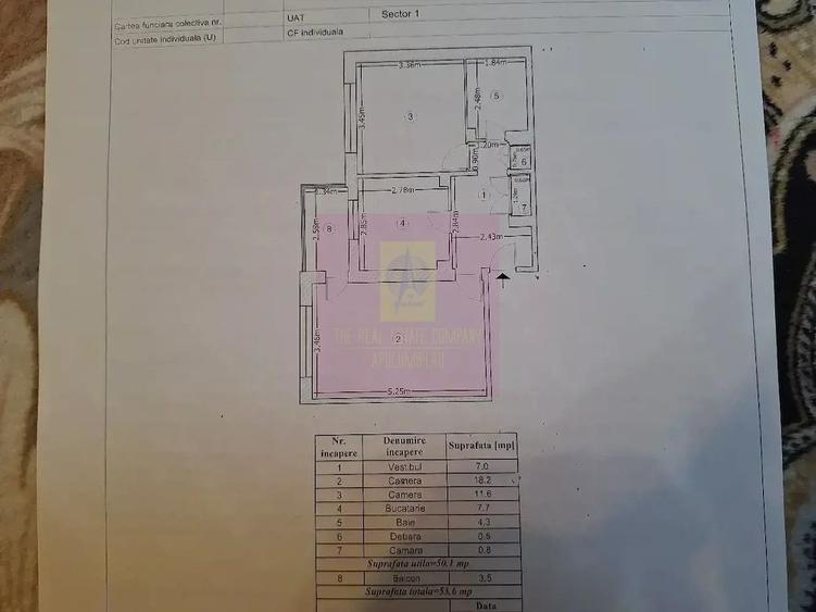 Apartament cu 2 camere decomandat în Aviației