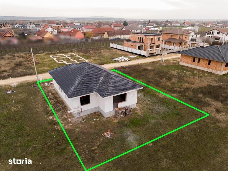 Casă cu 3 camere cu Teren 568 Mp în Oșorhei