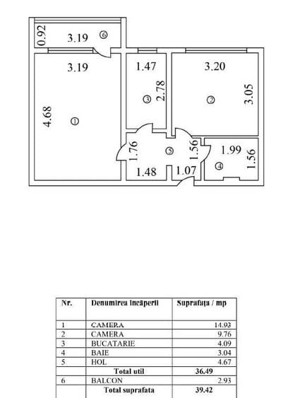 Apartament cu 2 camere în Lacul Tei