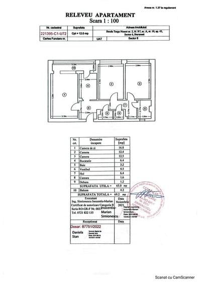 Apartament cu 3 camere în Drumul Taberei
