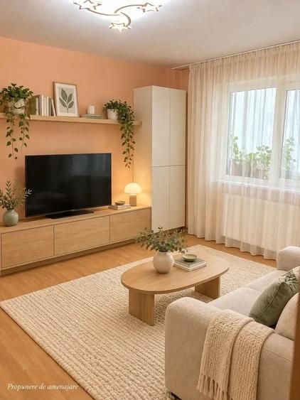 Apartament cu 2 camere nedecomandat în Gemenii