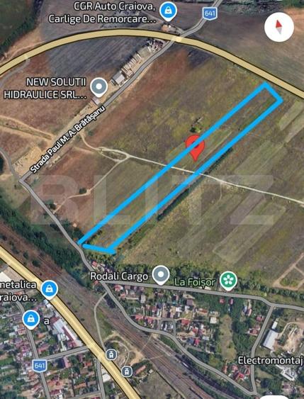 Teren intravilan industrial, Centura de Nord, 2.1 ha, deschidere 41m - 1
