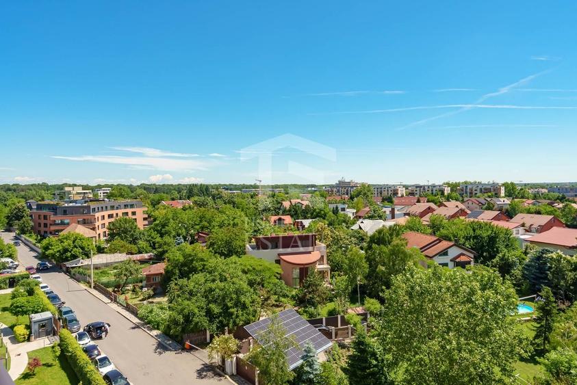 Apartament cu 2 camere semidecomandat, mobilat în Băneasa