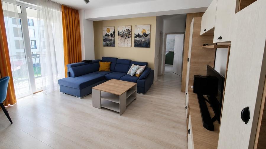 Apartament nou, mobilat, utilat, 3 camere, 2 băi, garaj subteran, terasă mare - 4