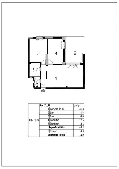 Apartament cu rate la dezvoltator pe 30 de ani Bragadiru, 3 camere - 13