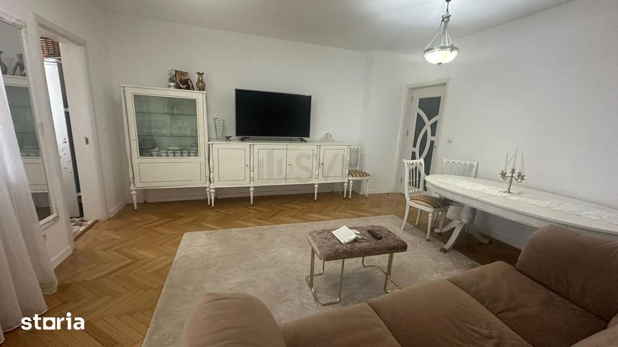 Apartament cu 3 camere, mobilat în Cișmigiu