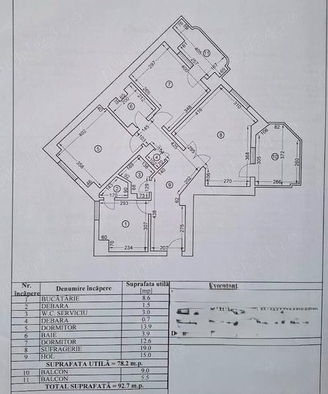 Apartament 3 camere de vânzare, 2 băi – Trocadero - 1