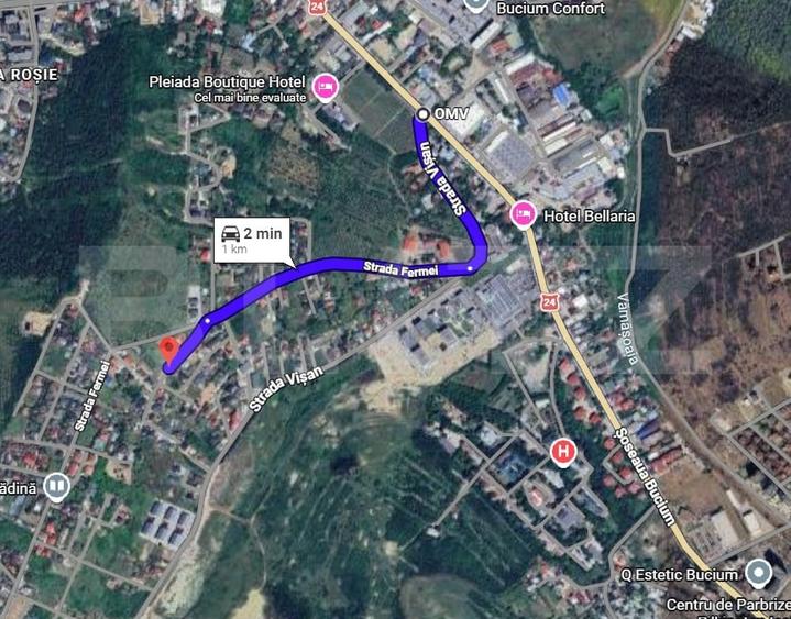 Teren Construcții intravilan de 900 mp, în Bucium