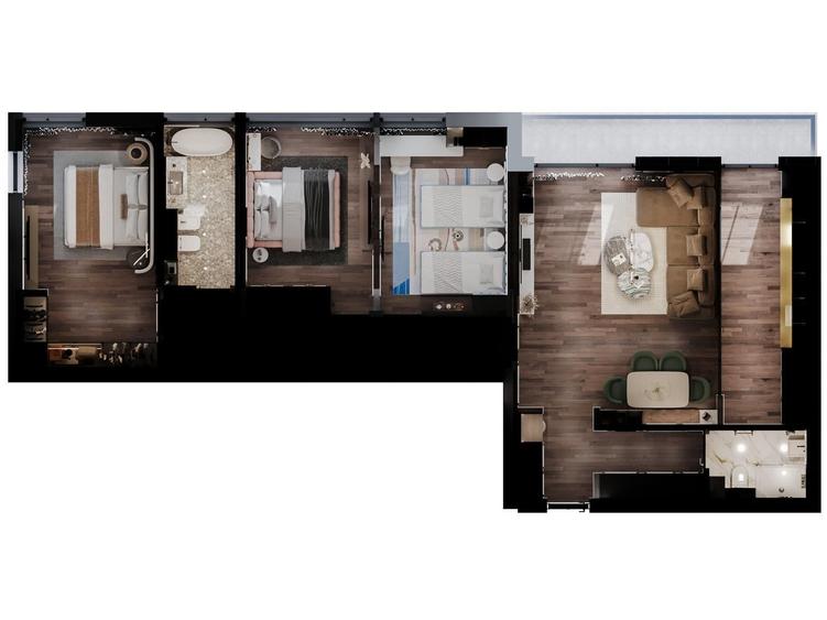 Apartament cu 4 camere în Universității