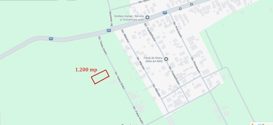 Teren Construcții intravilan de 1200 mp, în Pantelimon