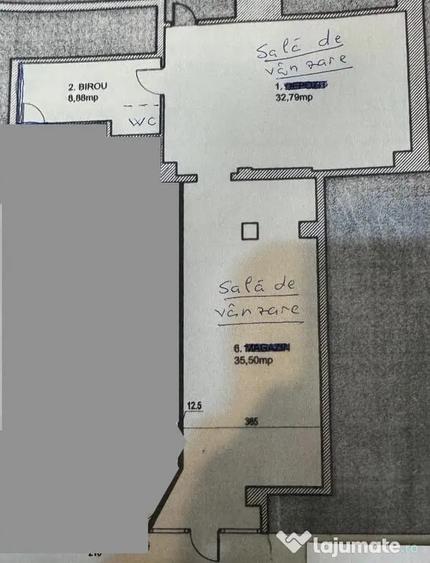 Spațiu comercial, de 78 mp, în Giurgiului