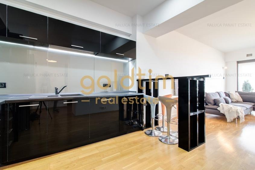 Apartament cu 2 camere semidecomandat, mobilat în Pipera