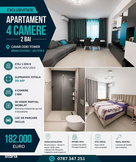 | Apartament 4 Camere | 2 Bai | Cavar Odei Tower | Brancoveanu - 8