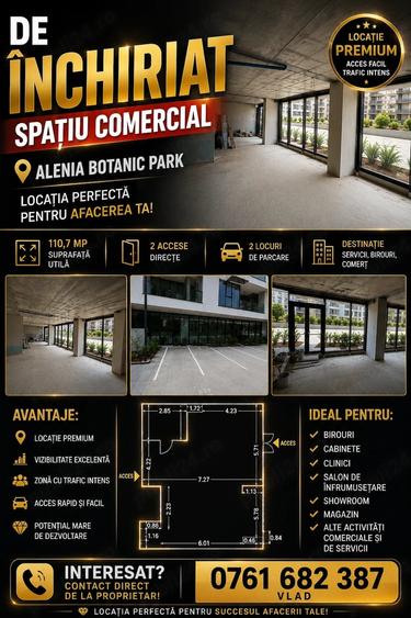 Spațiu comercial, de 110 mp, în Aradului