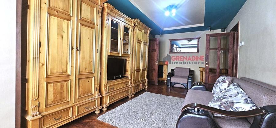 Apartament cu 2 camere semidecomandat, mobilat în Florilor
