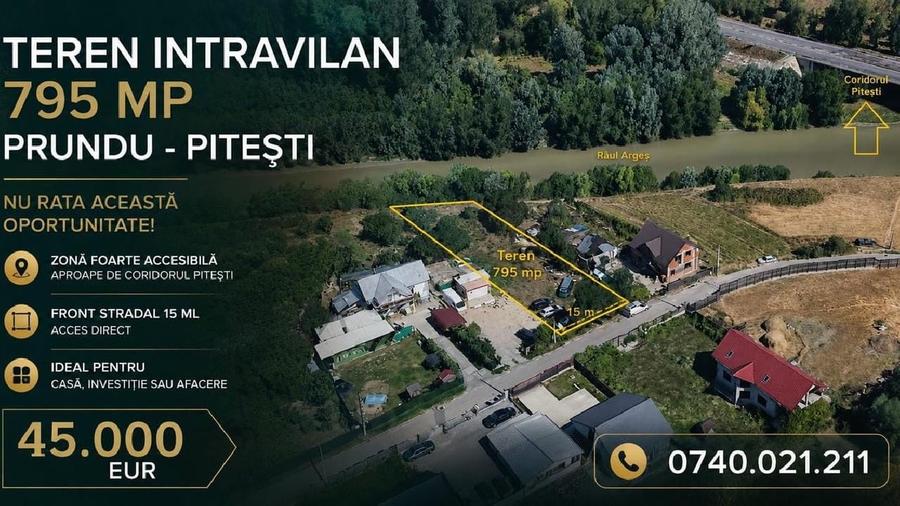Teren Construcții intravilan de 795 mp, în Est