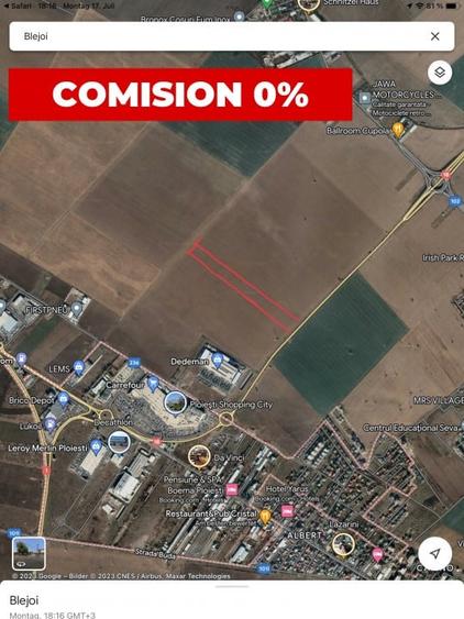 Teren agricol extravilan de 12500 mp, în Central
