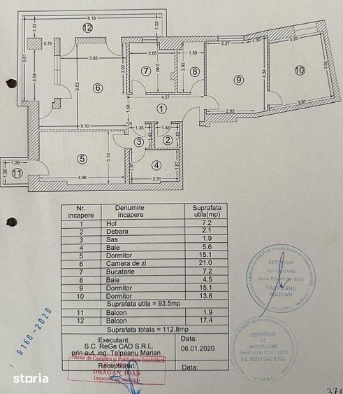 Apartament cu 4 camere în Centrul Civic