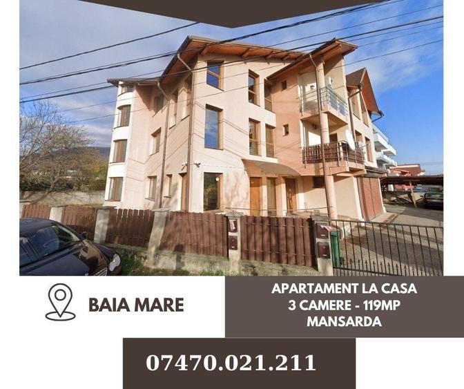Apartament cu 3 camere semidecomandat în Central