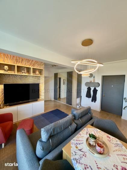 Apartament cu 3 camere semidecomandat în Tunari